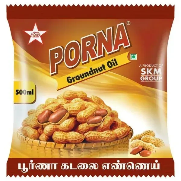 Porna Groundnut Oil கடலைஎண்ணெய்  - 1ltr