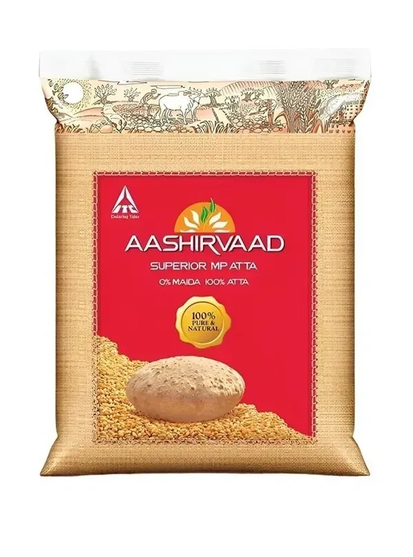 Aashirvaad Whole Wheat Atta Flour. ,ஆசீர்வாத் கோதுமைமாவு - 10 kg