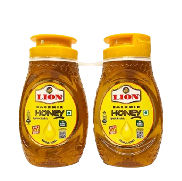 Lion Kashmir Honey (Buy 1 Get 1 Free) Bottle Jar, காஷ்மீர் தேன் - 400 g
