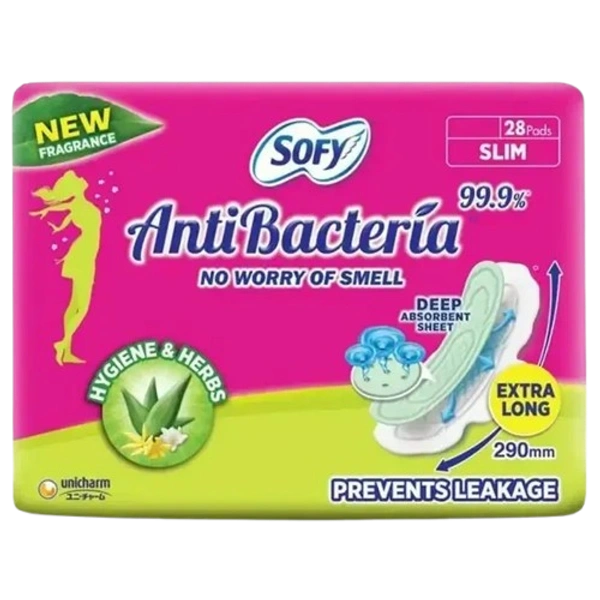 Sofy Body Fit AntiBacteria XLSanitary Napkins (Pack of 7 Pads)
