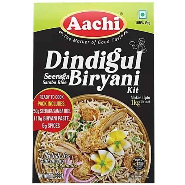 Aachi Dindigul Basmati Biryani Kit (Aachi Royal Semiya Payasam Mix -100g Free)