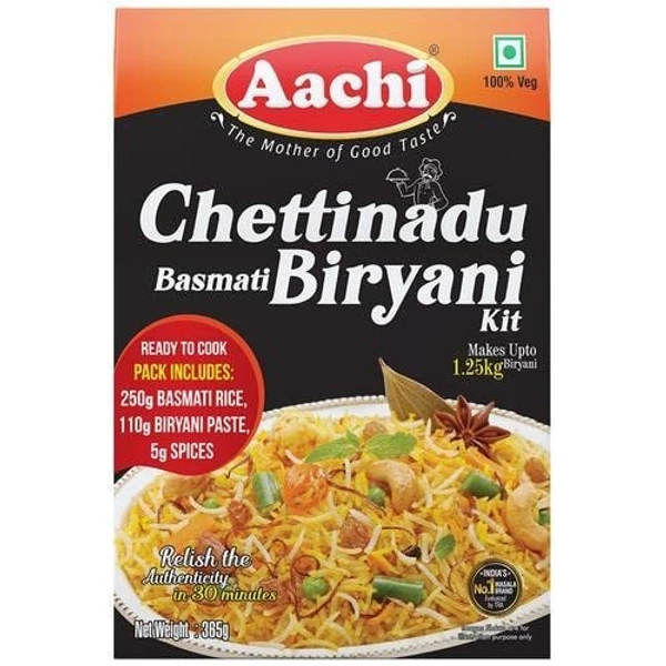 Aachi Chettinadu Basmati Biryani Kit (Aachi Royal Semiya Payasam Mix -100g Free)