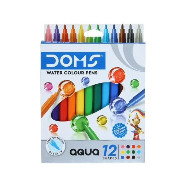 DOMS Qua Water Colour Pencils-2.5mmTip, கலர் பென்சில்கள் - 1 box