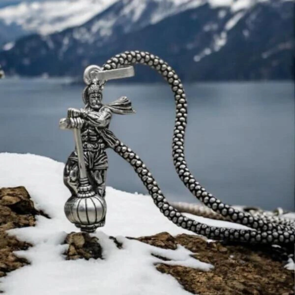 Hanuman Ji with Gada Silver Pendant 🔥 Jai Bajrangbali 🔥