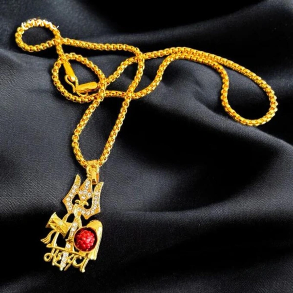 Gold Plated Mahadev Rudraksh Pendant 🔱Har Har Mahadev🔱