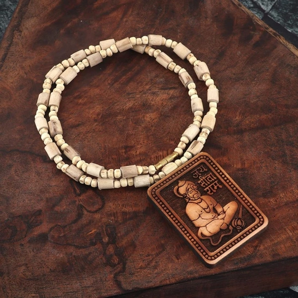Bageshwar Dham Sitaram Hanumanji Tulsi Necklace - Buy 1 Get 1 Free🔥