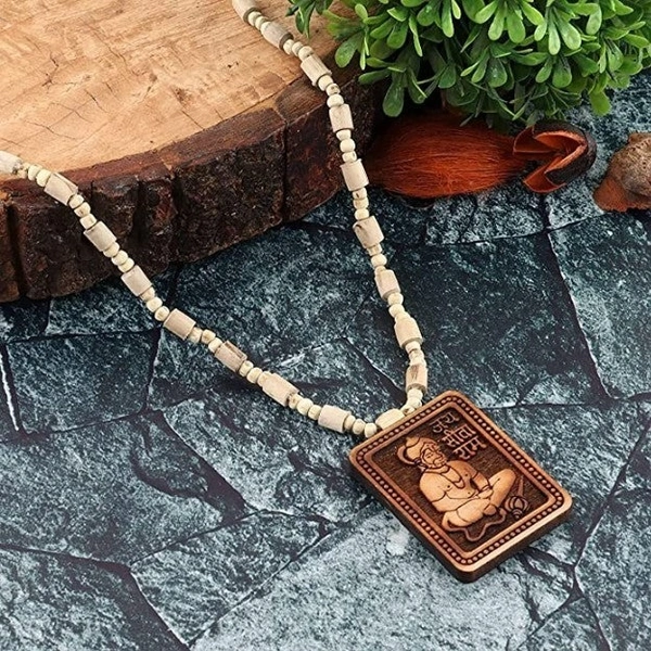 Bageshwar Dham Sitaram Hanumanji Tulsi Necklace - Buy 1 Get 1 Free🔥