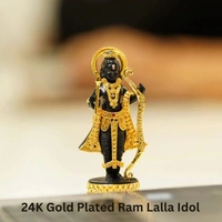 24K Gold Plated Ram Lalla Idol - जय श्री राम 