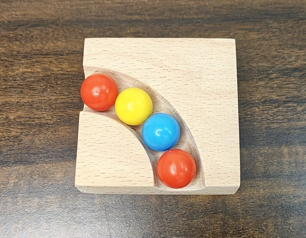 Marble run track L Connector beech wood track toy for kids, wooden gift for kids toy, montessory toy birthday gift