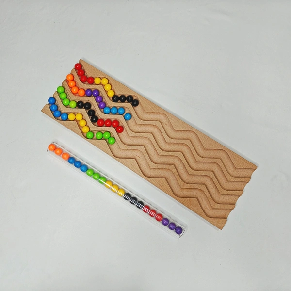 Winding Track Marble Run Track, 4 Line Zigzag 