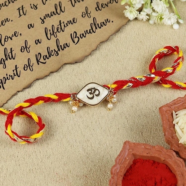 Golden Om Rakhi