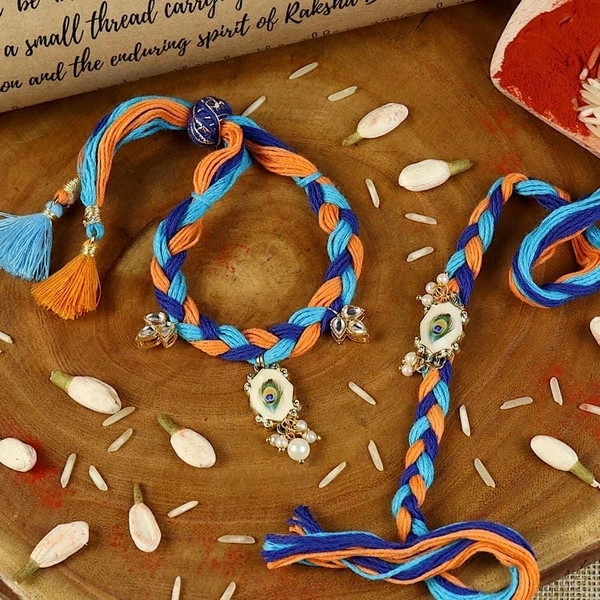 Mor Pankhuri Lumba Rakhi