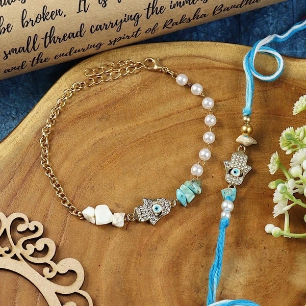 Hamsa Diamond Lumba Rakhi