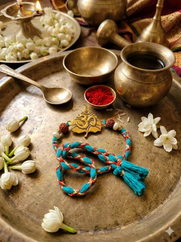 Om Peepal Leaf Rakhi