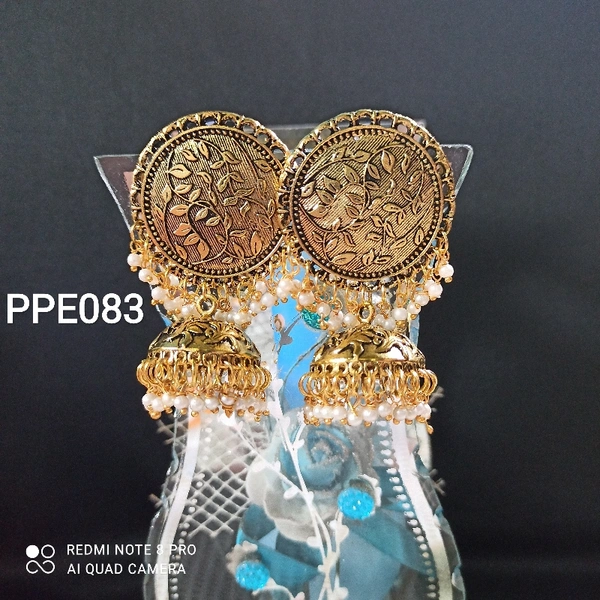 RdE Jewellery Hub PPE083 GOLDEN BIG PASHA WITH JHUMKA - GOLDEN