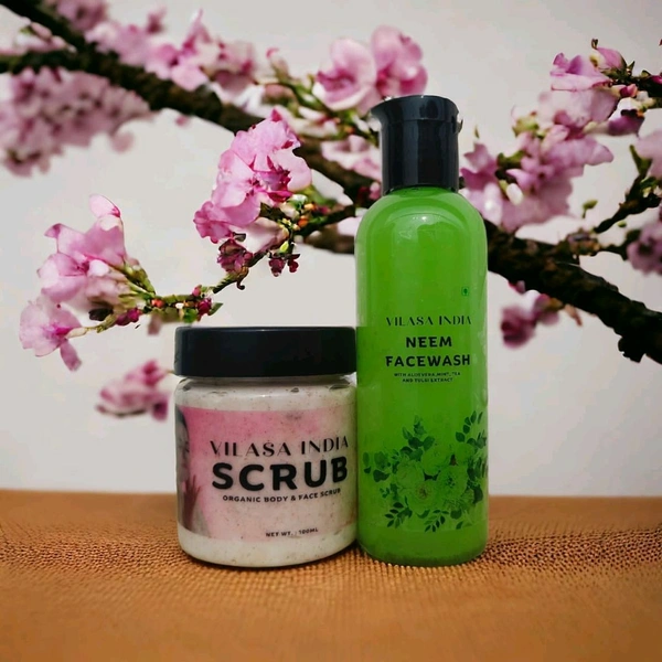 Herbal scrub + Neem Facewash (100gm & 100ml)