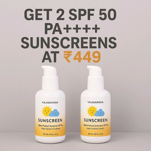 Sunscreen SPF 50 PA ++++  (set Of 2)