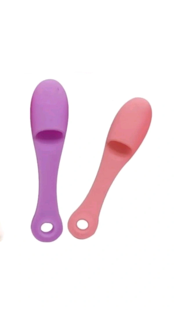 Silicon Face scrubber (Set Of 2) - Red