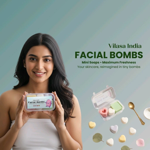 Vilasa India  Facial bombs (10g Each, Set Of 3pc)