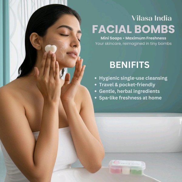 Vilasa India  Facial bombs (10g Each, Set Of 3pc)