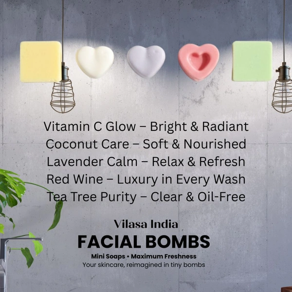 Vilasa India  Facial bombs (10g Each, Set Of 3pc)