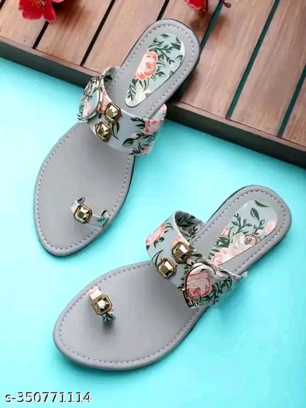 Think About DP Design Design Women's & Girls Single Strap flat Sandals Stylish and Fashionable| Stylish Latest & Trending Slide Sandals Casual Wear.Name: Think About DP Design Design Women's & Girls Single Strap flat Sandals Stylish and Fashionable| Stylish Latest & Trending Slide Sandals Casual Wear.Material: SyntheticSole Material: PvcPattern: PrintedFastening & Back Detail: Slip