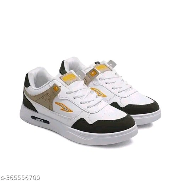 Asian BOSTON-01cWHTMNDBEEJ Men SneakerName: Asian BOSTON-01cWHTMNDBEEJ Men SneakerMaterial: Syntethic LeatherSole Material: PVCPattern: ColorblockedFastening & Back Detail: Lace-UpNet Quantity (N): 1Sizes: IND-6, IND-7, IND-8, IND-9, IND-10Country of Origin: India