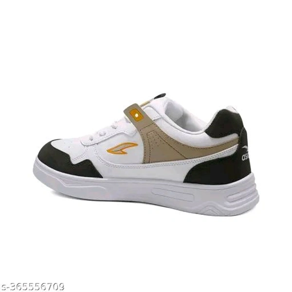Asian BOSTON-01cWHTMNDBEEJ Men SneakerName: Asian BOSTON-01cWHTMNDBEEJ Men SneakerMaterial: Syntethic LeatherSole Material: PVCPattern: ColorblockedFastening & Back Detail: Lace-UpNet Quantity (N): 1Sizes: IND-6, IND-7, IND-8, IND-9, IND-10Country of Origin: India