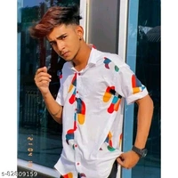 Men's Digital Ptinted Half Sleeve ShirtName: Men's Digital Ptinted Half Sleeve ShirtFabric: RayonSleeve Length: Short SleevesPattern: PrintedNet Quantity (N): 1Sizes:M (Chest Size: 39 in, Length Size: 29 in) L (Chest Size: 41 in, Length Size: 29.5 in) XL (Chest Size: 43 in, Length Size: 30 in) XXL (Chest Size: 45 in, Length Size: 30.5 in) Country of Origin: India