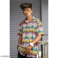 Men's Digital Ptinted Half Sleeve ShirtName: Men's Digital Ptinted Half Sleeve ShirtFabric: RayonSleeve Length: Short SleevesPattern: PrintedNet Quantity (N): 1Sizes:M (Chest Size: 39 in, Length Size: 29 in) L (Chest Size: 41 in, Length Size: 29.5 in) XL (Chest Size: 43 in, Length Size: 30 in) XXL (Chest Size: 45 in, Length Size: 30.5 in) Country of Origin: India