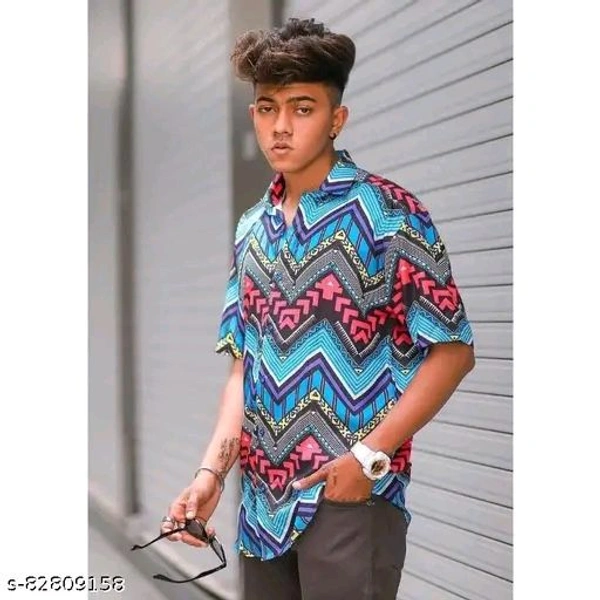 Men's Digital Ptinted Half Sleeve ShirtName: Men's Digital Ptinted Half Sleeve ShirtFabric: RayonSleeve Length: Short SleevesPattern: PrintedNet Quantity (N): 1Sizes:M (Chest Size: 39 in, Length Size: 29 in) L (Chest Size: 41 in, Length Size: 29.5 in) XL (Chest Size: 43 in, Length Size: 30 in) XXL (Chest Size: 45 in, Length Size: 30.5 in) Country of Origin: India