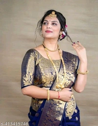 Marvellous Soft Banarasi Silk Saree With Unique Blouse PieceName: Marvellous Soft Banarasi Silk Saree With Unique Blouse PieceSaree Fabric: Banarasi SilkBlouse: Running BlouseBlouse Fabric: JacquardPattern: Zari WovenBlouse Pattern: Same as BorderNet Quantity (N): SingleSizes: Free Size (Saree Length Size: 5.5 m, Blouse Length Size: 0.8 m) Country of Origin: India