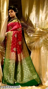 Banarsi Satin silk with heavy embroidery workName: Banarsi Satin silk with heavy embroidery workSaree Fabric: Satin SilkBlouse: Separate Blouse PieceBlouse Fabric: Banarasi SilkPattern: Zari WovenNet Quantity (N): Singlesaree" "cotton saree" "saree collection" "ready to wear saree" "silk saree" "net saree"yellow saree"party wear,saree"black new saree"organza sareeSizes: Free SizeCo