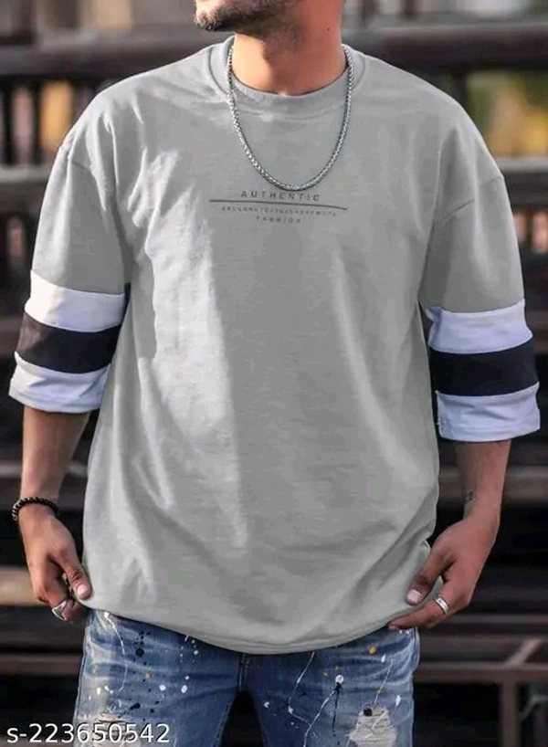 Catalog Name:*Comfy Glamorous Men Tshirts*Fabric: Cotton BlendSleeve Length: Three-Quarter SleevesPattern: PrintedNet Quantity (N): 1Sizes:S (Chest Size: 39 in, Length Size: 27 in) M (Chest Size: 41 in, Length Size: 27.5 in) L (Chest Size: 43 in, Length Size: 28 in) XL (Chest Size: 45 in, Length Size: 28.5 in) XXL (Chest Size: 47 in, Length Size: 29 in) Dispatch: 1 Day*Proof of Saf