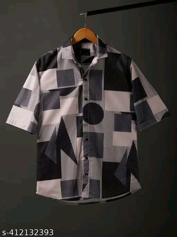  NEW MEN'S HIGH QUALITY TEXTURE FABRICS  SHIRT POPCORN 3/4 SLEEVES SHIRT Name:  NEW MEN'S HIGH QUALITY TEXTURE FABRICS  SHIRT POPCORN 3/4 SLEEVES SHIRT Fabric: Cotton BlendSleeve Length: Three-Quarter SleevesPattern: PrintedNet Quantity (N): 1Sizes:M (Chest Size: 38 in, Length Size: 26 in) L (Chest Size: 40 in, Length Size: 27 in) XL (Chest Size: 42 in, Length Size: 28 in) XXL (Che
