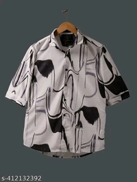  NEW MEN'S HIGH QUALITY TEXTURE FABRICS  SHIRT POPCORN 3/4 SLEEVES SHIRT Name:  NEW MEN'S HIGH QUALITY TEXTURE FABRICS  SHIRT POPCORN 3/4 SLEEVES SHIRT Fabric: Cotton BlendSleeve Length: Three-Quarter SleevesPattern: PrintedNet Quantity (N): 1Sizes:M (Chest Size: 38 in, Length Size: 26 in) L (Chest Size: 40 in, Length Size: 27 in) XL (Chest Size: 42 in, Length Size: 28 in) XXL (Che