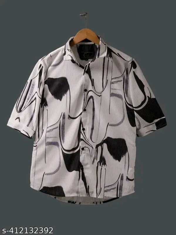  NEW MEN'S HIGH QUALITY TEXTURE FABRICS  SHIRT POPCORN 3/4 SLEEVES SHIRT Name:  NEW MEN'S HIGH QUALITY TEXTURE FABRICS  SHIRT POPCORN 3/4 SLEEVES SHIRT Fabric: Cotton BlendSleeve Length: Three-Quarter SleevesPattern: PrintedNet Quantity (N): 1Sizes:M (Chest Size: 38 in, Length Size: 26 in) L (Chest Size: 40 in, Length Size: 27 in) XL (Chest Size: 42 in, Length Size: 28 in) XXL (Che