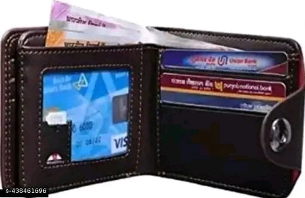 CV ENTERPRISES Men Artificial Leather Belt And Wallet ComboName: CV ENTERPRISES Men Artificial Leather Belt And Wallet ComboMaterial: Faux Leather/LeatheretteNo. of Compartments: 2Pattern: SolidNet Quantity (N): 3Sizes: Free Size (Length Size: 10 cm, Width Size: 10 cm) The Artificial Leather Belt is a lighthearted way to add interest to your day-to-day dresses and denim. The very m