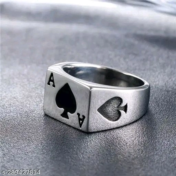 AJS Ace Rings for Men and Boys 316 Stainless Steel Jewelry Gift Comfort Fit | Wedding Wear Ring For Men | Perfect Gift For Valentine's Day (Pack of 1-Ace Ring)Name: AJS Ace Rings for Men and Boys 316 Stainless Steel Jewelry Gift Comfort Fit | Wedding Wear Ring For Men | Perfect Gift For Valentine's Day (Pack of 1-Ace Ring)Base Metal: Stainless SteelPlating: No PlatingRing Size: 10S