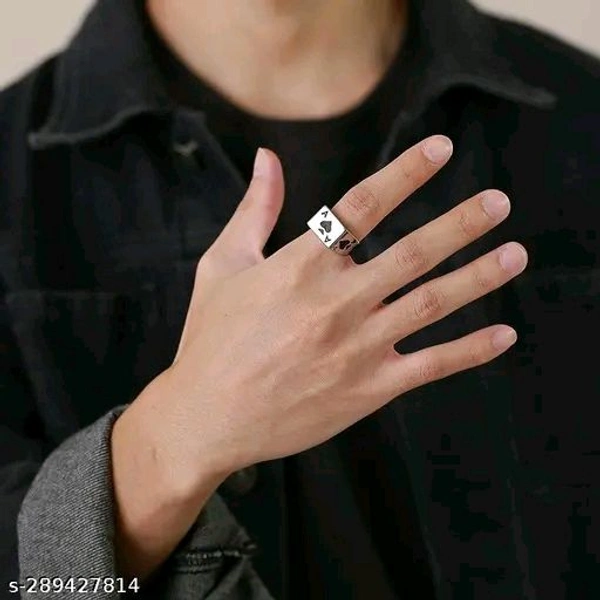 AJS Ace Rings for Men and Boys 316 Stainless Steel Jewelry Gift Comfort Fit | Wedding Wear Ring For Men | Perfect Gift For Valentine's Day (Pack of 1-Ace Ring)Name: AJS Ace Rings for Men and Boys 316 Stainless Steel Jewelry Gift Comfort Fit | Wedding Wear Ring For Men | Perfect Gift For Valentine's Day (Pack of 1-Ace Ring)Base Metal: Stainless SteelPlating: No PlatingRing Size: 10S