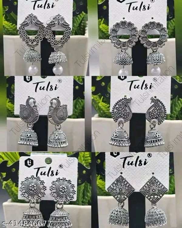 TULSI IMITATION Silver Plated Earrings 