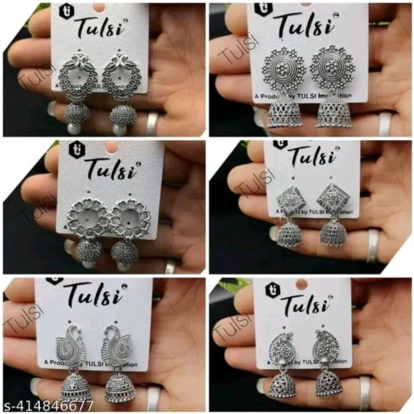 TULSI IMITATION Silver Plated Earrings 