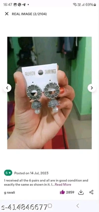 TULSI IMITATION Silver Plated Earrings 