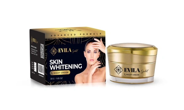 Evila Gold Glutathione Night Cream: Whitening and Rejuvenation for Radiant Skin
