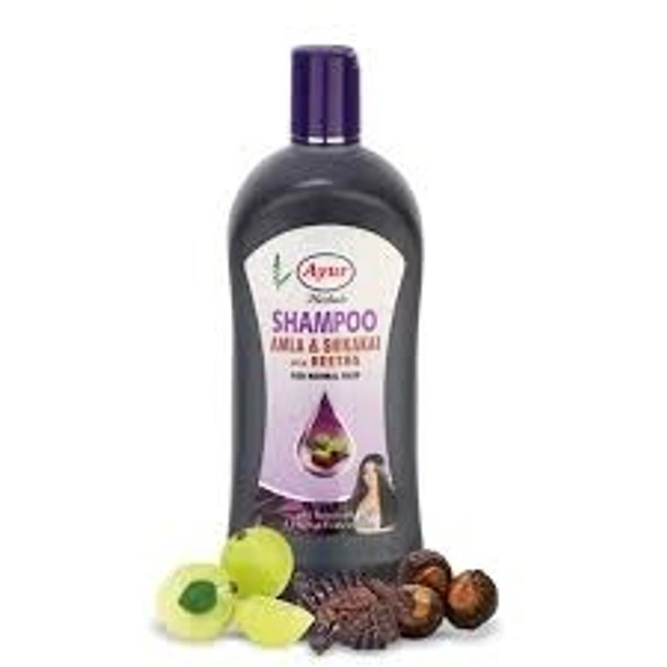 Ayur Herbals Ayur Amla Shikaki with Reetha Shampoo 1 Ltr  - 2 x 1 Ltr