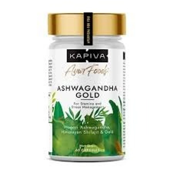Kapiva Ayurveda Ashwagandha Gold 30 Capsule  - 2 x 30 Capsule