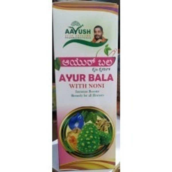 AAyush Santosh Guruji AAyush Ayurbala - A with Noni Immuno Booster 1Ltr - 2 x 1 Ltr