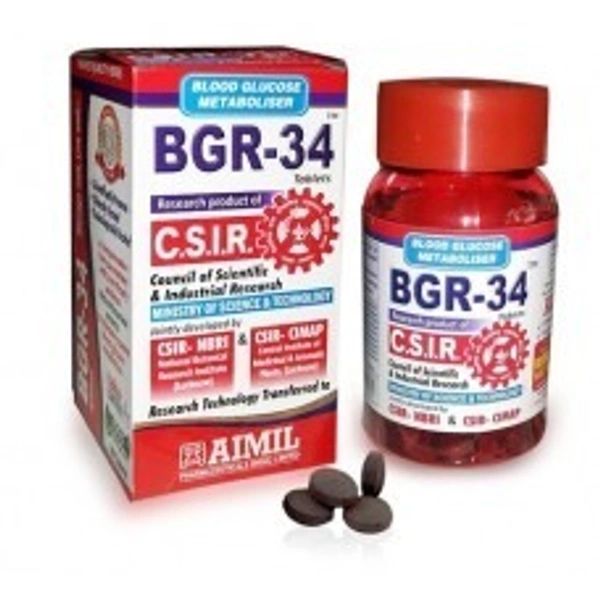 Aimil Pharma BGR - 34 100 Tablets  - 3 x 60 Tablet
