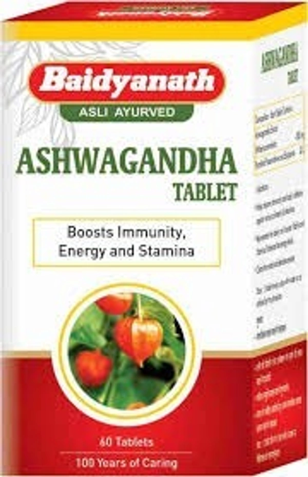 Baidyanath Buy Baidyanath Ashwagandha 60 Tablets  - 3 x 60 Tablets
