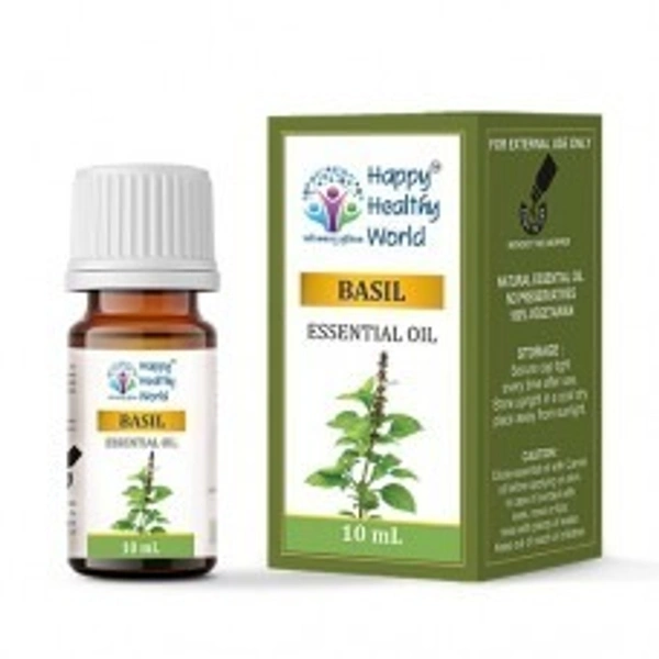 Happy Healthy World Basil Essential Oil 10ml  - 3 x 10ml